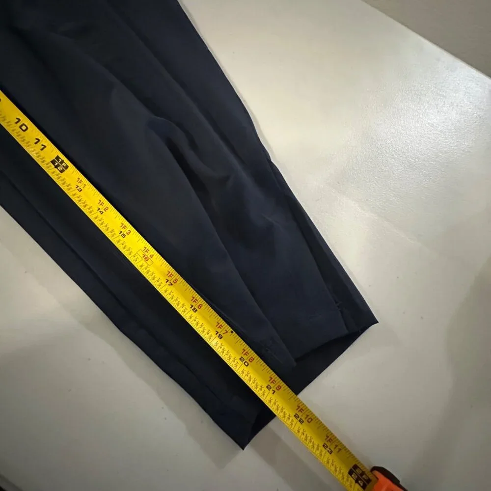 Talbots Navy Blue Crop Performance Quick Dry Pants Womens size Medium Petite NEW - Picture 10 of 11